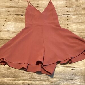 Rust Orange Spaghetti Strap Dress